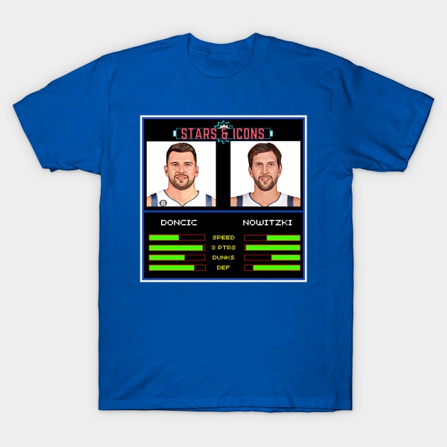 Luka & Dirk - NBA Jam “Stars & Icons” Edition T-Shirt by M.I.M.P.